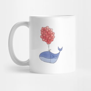 Whale with Balloons - Happy Birthday Mug